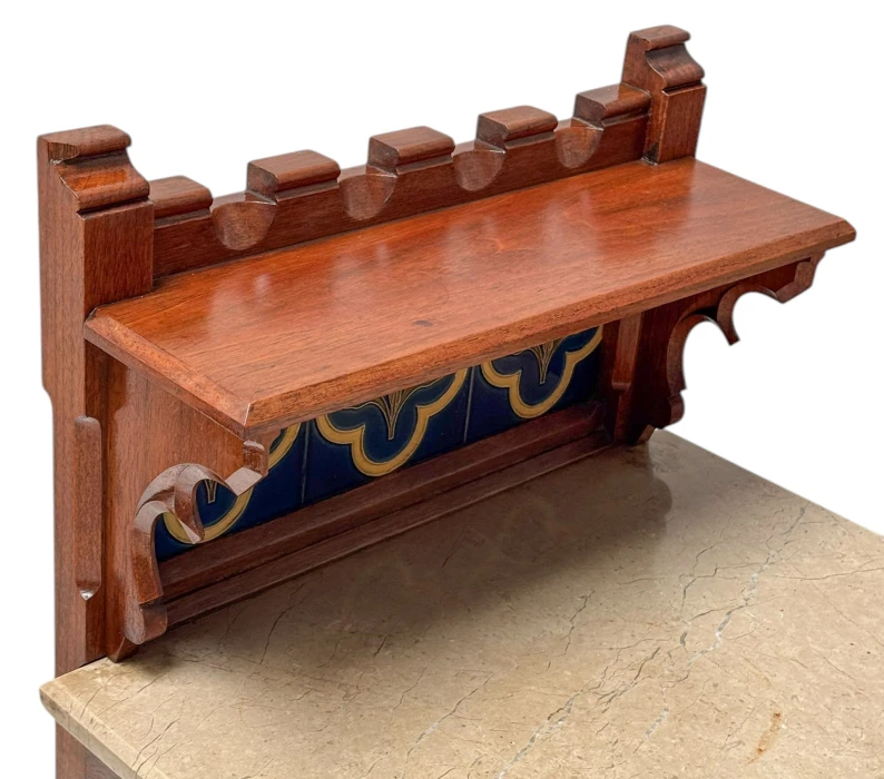 Two Arts & Crafts Nightstands by Gustave Serrurier-Bovy, 1900s